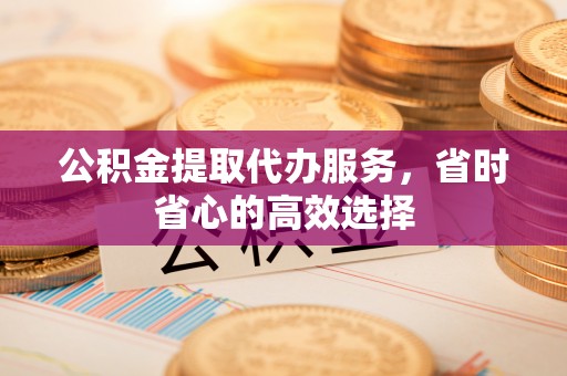 黄陂公积金提取代办服务，省时省心的高效选择