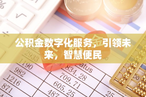 黄陂公积金数字化服务，引领未来，智慧便民