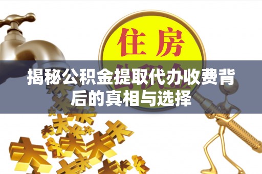 黄陂揭秘公积金提取代办收费背后的真相与选择
