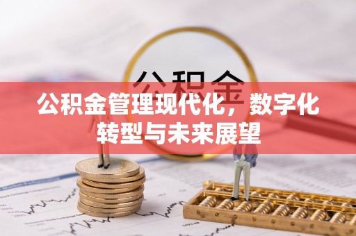 黄陂公积金管理现代化，数字化转型与未来展望