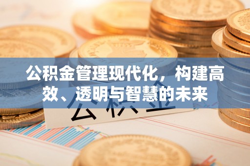 黄陂公积金管理现代化，构建高效、透明与智慧的未来