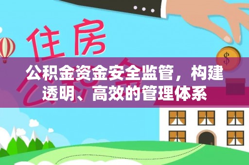 黄陂公积金资金安全监管，构建透明、高效的管理体系