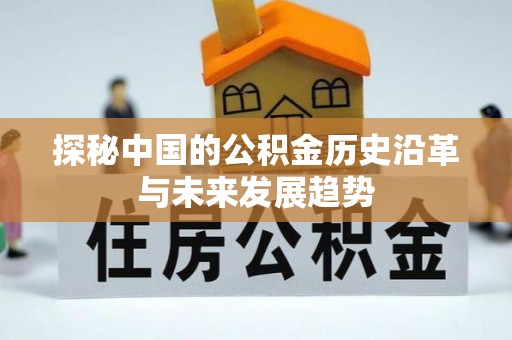 黄陂探秘中国的公积金历史沿革与未来发展趋势