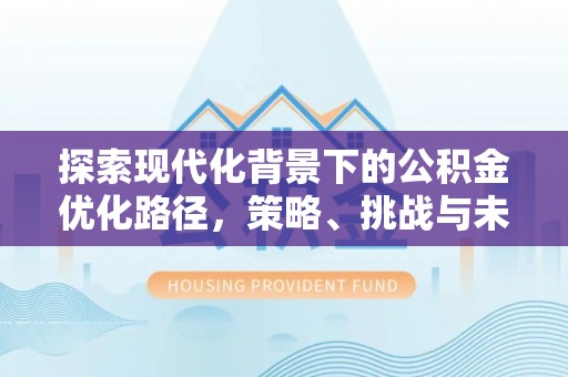 黄陂探索现代化背景下的公积金优化路径，策略、挑战与未来展望