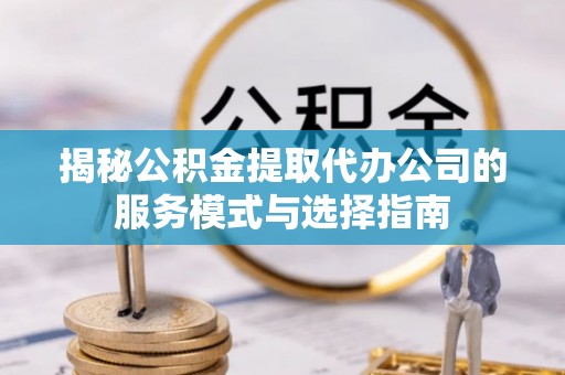 黄陂揭秘公积金提取代办公司的服务模式与选择指南
