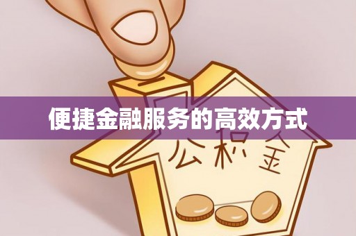 黄陂便捷金融服务的高效方式