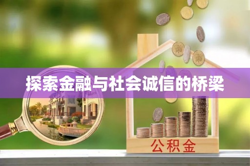 黄陂探索金融与社会诚信的桥梁