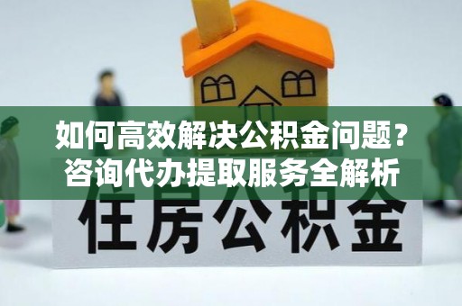 黄陂如何高效解决公积金问题？咨询代办提取服务全解析