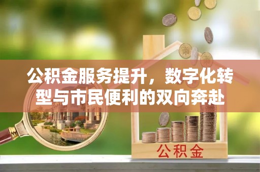 黄陂公积金服务提升，数字化转型与市民便利的双向奔赴