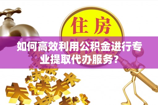 黄陂如何高效利用公积金进行专业提取代办服务？