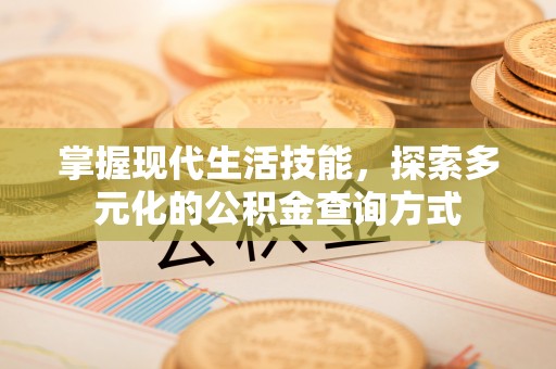黄陂掌握现代生活技能，探索多元化的公积金查询方式