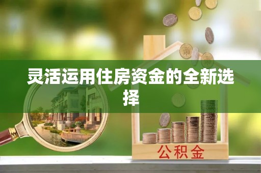 黄陂灵活运用住房资金的全新选择